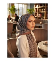 Circle MK Desen Pamuklu Şal