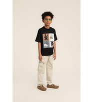 Erkek Çocuk Baskılı Tshirt Siyah