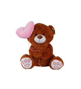 Mey İthalat® 4740 SK PELUŞ AYI KALPLİ BALONLU 40CM 2R