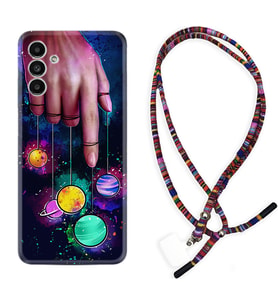 Samsung A23 A31 A32 A50 A51 A52 A53 A70 Kılıf Boyun Asklı Rasta Silikon Finger planet 1740
