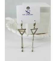 Zirkon Taşlı Üçlü Kombin Küpe - Kp00425