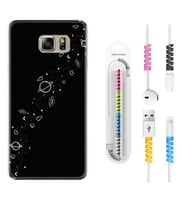 Samsung S7 Edge S20 Fe Plus Ultra S21 S22 Kılıf Kablo Koruma Spiral Silikon Planet 1620