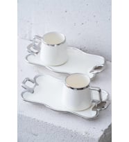 Acar Wisper Silver 2 Kişilik Kahve Fincan Takımı KAI-07645
