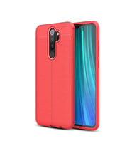 Xiaomi Redmi Note 8 Pro Deri Görünümlü Silikon Kırmızı