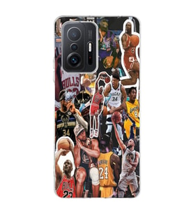 Xiaomi Mi 11T - 11T Pro Uyumlu Basketbol Tasarımlı Şeffaf Telefon Kılıfı