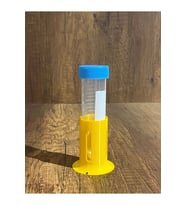 50 ml Falkon Tekli Deney Tüpü Standı (3 ADET GÖNDERİLİR - Sarı) (Tüp görsel amaçlıdır)