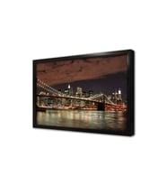 New York Gece Çerçeveli Mdf Tablo