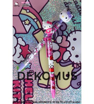 DEKOMUS İLE YENİ SEZON LİSANSLI HELLO KITTY YÜZ FİGÜRLÜ VERSATİL UÇLU KALEM 0.7 MM (Krem)