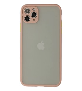 Newface Apple iPhone 12 Pro Max Kılıf Montreal Silikon Kapak - Pembe