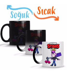 Brawl Stars Rockabilly Mortis Sihirli Kupa Bardak Porselen