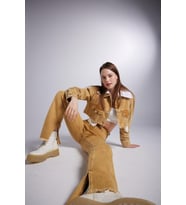 Markano Rusted Jean Pantolon Camel