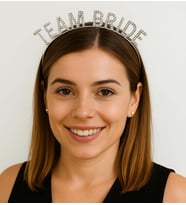 Gümüş Renk Team Bride Taç Plastik – Gelin Nedime Tacı