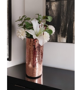 AYNALI CAM VAZO UZUN ROSE GOLD (Rose - Gold)