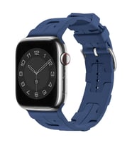 Apple Watch 10/11 42mm-38/40/41mm Kordon Silikon KatKat Kordon 92 2/3/4/5/6/se/7 (Mavi)