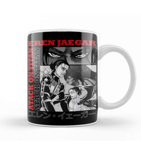Attack On Titan Eren Jaegar Kupa Bardak Porselen