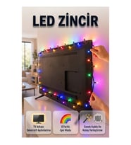 8 Işık Modlu Dekoratif LED Zincir – Esnek İç Mekan Aydınlatması