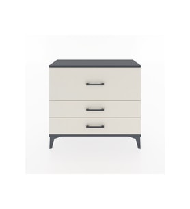 Arges Şifonyer 3 Çekmeceli 88x30x80 Antrasit-Aytaşı