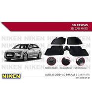 Audi A3 Hb Havuzlu 3D Paspas Niken Siyah 2013 Sonrası