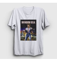Presmono Unisex Beyaz invasion Chuck Norris T-Shirt 257187tt (Beyaz)