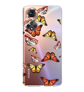 PrintiFy Huawei Honor 50 ile Uyumlu 1mm Slim Fit Water Color 2 Baskılı Şeffaf  Kılıf