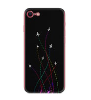 Apple iPhone 5 6 7 8 Plus Se XR Kılıf Desemli Silikon Line Planet 1736