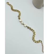 Çelik Gold Tasarım Bileklik - 25-blk150