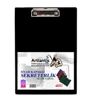 Sekreterlik Kapaklı Siyah A-4 Pvc 1 Adet Okul Büro Ofis Öğrenci