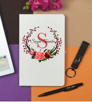 Kişiye Özel Hazırlanmış Beyaz Defter Kalem Anahtarlık Hediye Seti