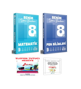 Benim Hocam Yayınları 2025 2026 müfredat 8 Sınıf (LGS) Matematik-Fen Soru Bankası Tamamı Video Çözümlü Sorular (Çok Renkli)