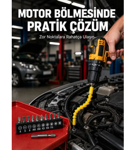12 Parça Vidalama Uç Seti Akrobat Tasarım Dayanıklı Metal Yeni Nesil