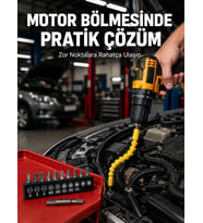 12 Parça Vidalama Uç Seti Akrobat Tasarım Dayanıklı Metal Yeni Nesil