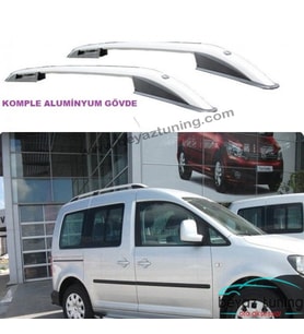 Volkswagen Caddy 2 Üst Port Bagaj Tavan Çıtası Gri 2010 Sonrası