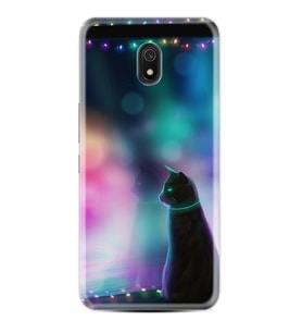 Xiaomi Redmi 8A 8 Pro 9C 9T 10C 11T Pro Kılıf Desenli Silikon Window Cat 1787