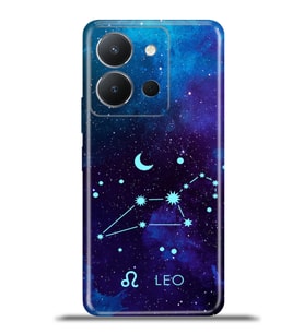 Vivo Y36 Kapak HD Renkli Dizayn Silikon Kılıf - Aslan Burcu