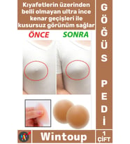 #GöğüsPedi Yapışkanlı Yeniden Kullanılabilir İnce Görünmez Ten Renk Nipel Silikon Göğüs Ucu Kapatıcı