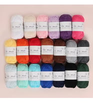 La Mia Mini Mercerized Cotton 20Li Paket Renkli El Örgü İpi - 33825
