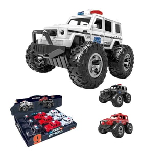 Sürtmeli Polis Jeep 3+ Yaş Oyuncak Polis Arabası Off-Road