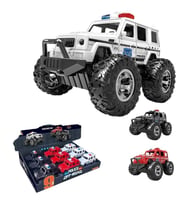 Sürtmeli Polis Jeep 3+ Yaş Oyuncak Polis Arabası Off-Road