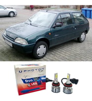 Citroen AX Led Xenon Uzun + Kısa Far Ampulü H4 Duo Yeni Seri Beyaz