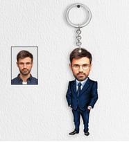 Kişiye Özel Müdür Tasarımlı Karikatür Anahtarlık 5