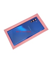 Samsung Galaxy NOTE 10 Arka Pil Batarya Kapağı (CAM+KAMERA LENSLİ) MAVİ