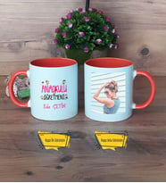 Anaokulu Öğretmeni Kupa Bardak Turuncu Fotoğraflı Öğretmenler Günü Hediyesi