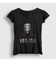 Presmono Kadın Siyah Wes Borland V2 Guitarist Limp Bizkit T-Shirt 556391tt