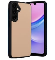 Samsung Galaxy A26 Kılıf Şık Deri Görünümlü ve Dokulu Esnek Premium Fitfist Kapak (Pudra)