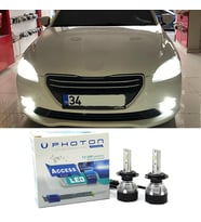 Peugeot 301 Led Xenon Uzun Far Ampulü H1 Access Yeni Seri Beyaz 2012-2017