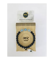 MK TASARIM GERÇEK YILDIZ TAŞI MAVİ AKİK TAŞI BİLEKLİK MKT39002 (Çok Renkli)