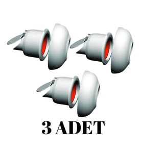3 Adet Koku Yok! Çekvalfli Adaptör Conta Lavabo Gideri Koku Önleyici