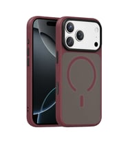 Northcity Joko Apple iPhone 18 Pro Uyumlu Megane Magsafe Kapak - Bordo