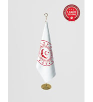 Aile, Çalışma ve Sosyal Hizmetler Bakanlığı Makam Bayrağı - Saçaksız Gold Set