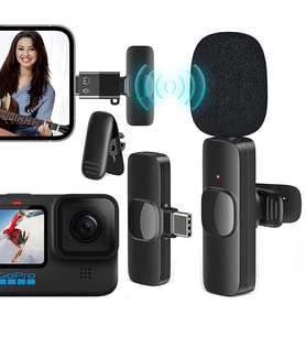 MagicVoice K8 Kablosuz Type-C Vlogger Yaka Mikrofonu (Android, GoPro, Osmo Action, iPhone, iPad)